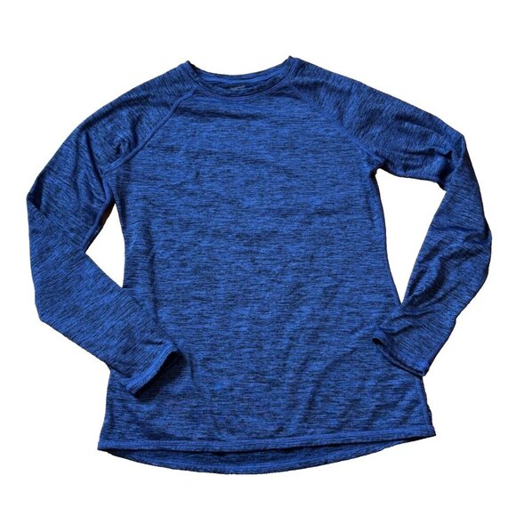 CUDDLDUDS CLIMATE RIGHT BLUE FLEECE BASE LAYER TOP w/THUMBHOLES SMALL S - Picture 1 of 5